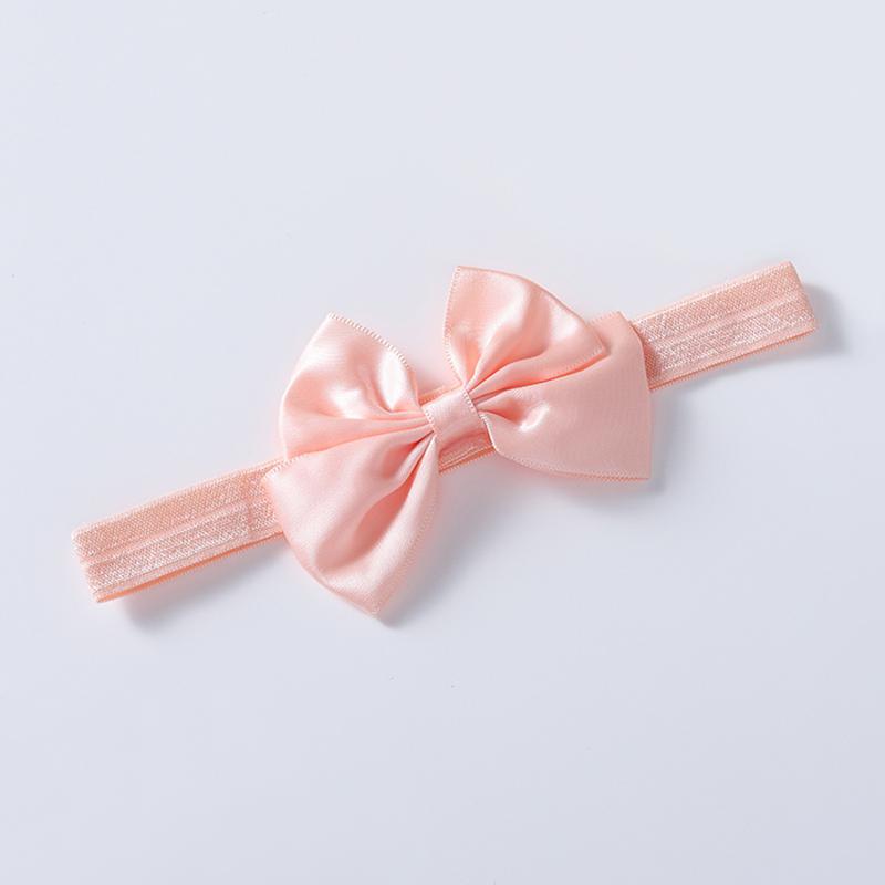 

Детская повязка на голову, детский головной убор, повязка на голову для мальчиков и девочек, украшение в виде банта, однотонные милые повязки на голову розовый