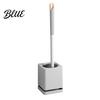 Wall Mounted Toilet And No-touch Sanitary with Scrubber Brush Brush Hole-Free Design Drainage Base High-Density Bristles Non-Slip Handle Hygienic