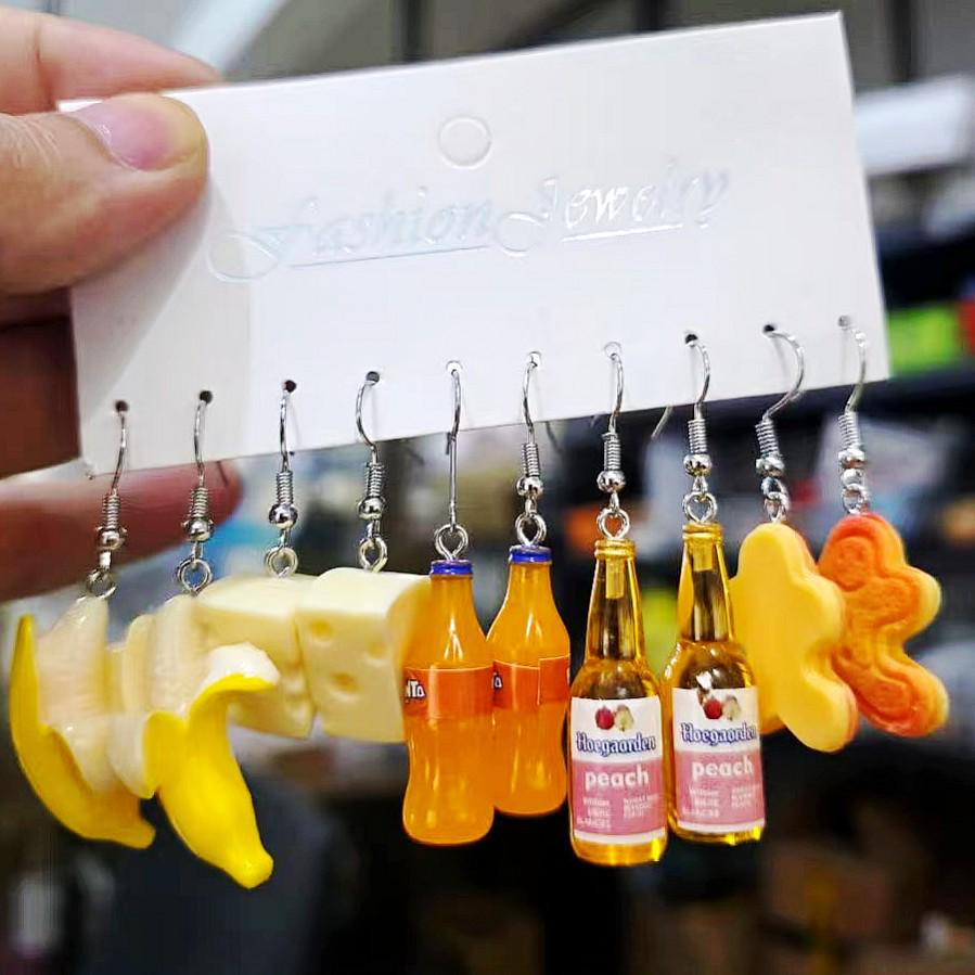 XP17 Gold Geometric Pearl Hoop Earring Set