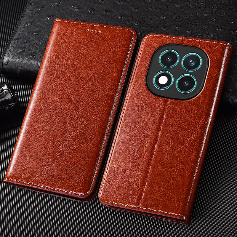Crazy Horse Genuine Leather Case For Redmi Note 7 8 8T 9 9S 10 10S 11 12 13 14 15 Pro + Plus Phone Wallet Cover Cases