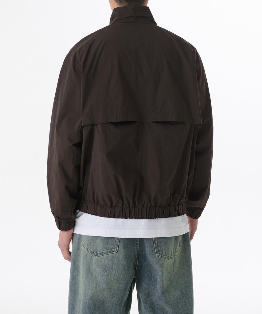 Musinsa Standard Oversized High-Neck Windbreaker Jacket [Dark Brown]