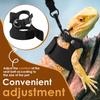 3 Pack Bearded Dragon Harness and Leash Set  Adjustable Soft Leather Lizard Harness 3 Sizes for Bearded Dragon Lizard