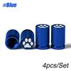 4Pcs Tire Valve Stem Cap Cover - Tire Air Cap Metal with O Rubber Ring Universal for Car Truck Motorcycle Bike Black Valve Stems 1