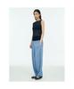 Anggae Wave Knit Top Navy
