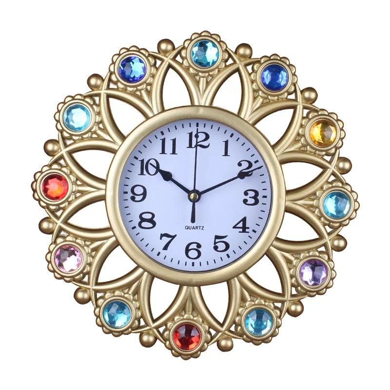 

Часы для гостиной, креативные европейские настенные часы, ретро-искусство, настенные часы, декоративные настенные часы, домашние тихие модные часы для учебы