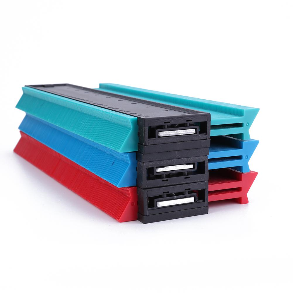 Plastic Irregular Shaper Ruler Gauge Duplicator Scale Strong Toughness Wooden Portable Template Curvature Scale