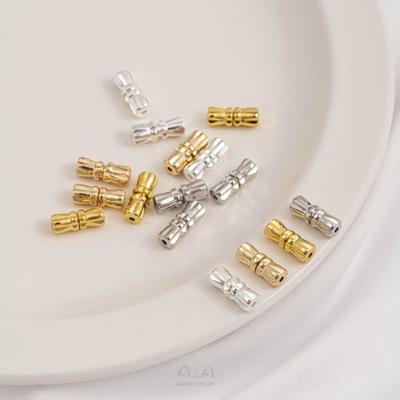 18K Gold-Plated Spiral Clasp Pearl Necklace with DIY Tassel and Butterfly Buckle