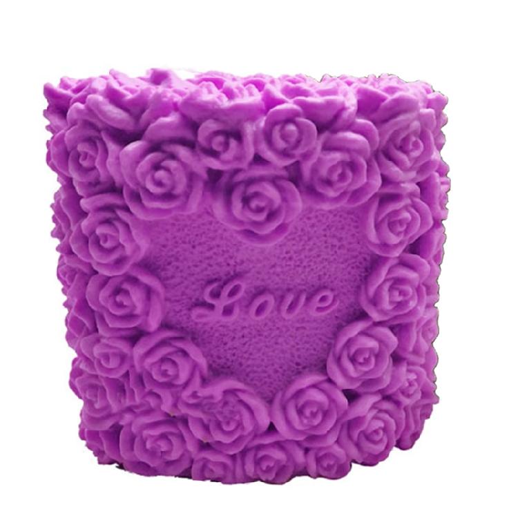 Kitchen Baking Pans Fondant Moulds Rose Shaped for Making Candy Jelly Cake