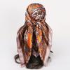 New 90 * CM Satin Square Scarf, Women's Headscarf, Scarf CO Contrasting Color Shawl Striped Simple Model