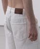 Dekkoloso Twill Cotton Semi-Wide Pants [White]