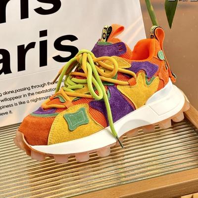 Scarpe Sportive Trendy da Donna alla Moda per Tutte le Stagioni Moda Personalizzata Versatili Suola Spessa Waffle Scarpe Casual Antiscivolo 2024