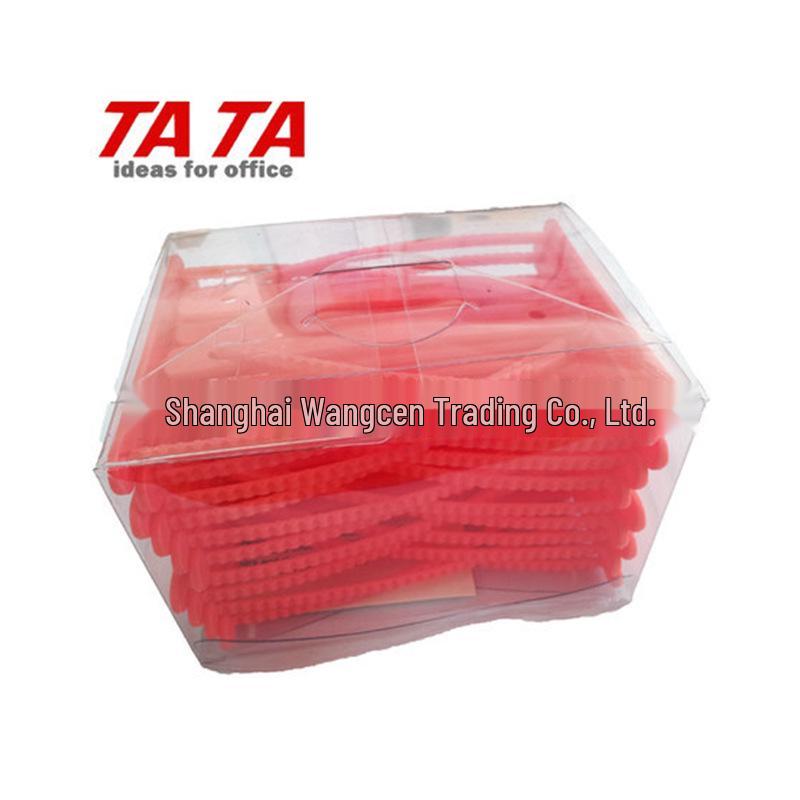

German TATA Binding Clips (75mm, 20 pcs/box) HP-R красный