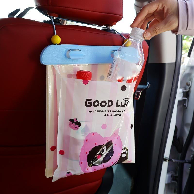 Waterproof Hanging Auto Garbage Can Bin for Car Seat Travel Vehicle Storage Organizer for Road Trip Car Trash Bag Leakproof