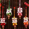 Cartoon Lion Dance Pendant Fortune Character Chinese New Year Gift  2026 Spring Festival