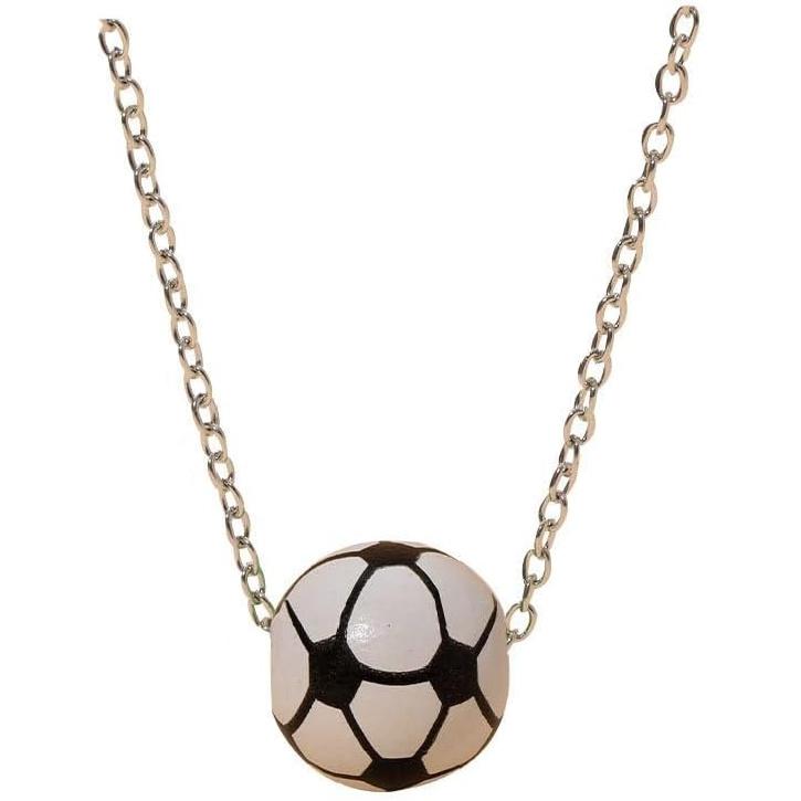 Baseball Short Pendant Necklace Basketball Football Volleyball Ball Pendant Chain Necklace Fashion Jewelry for Fan of Ball ames