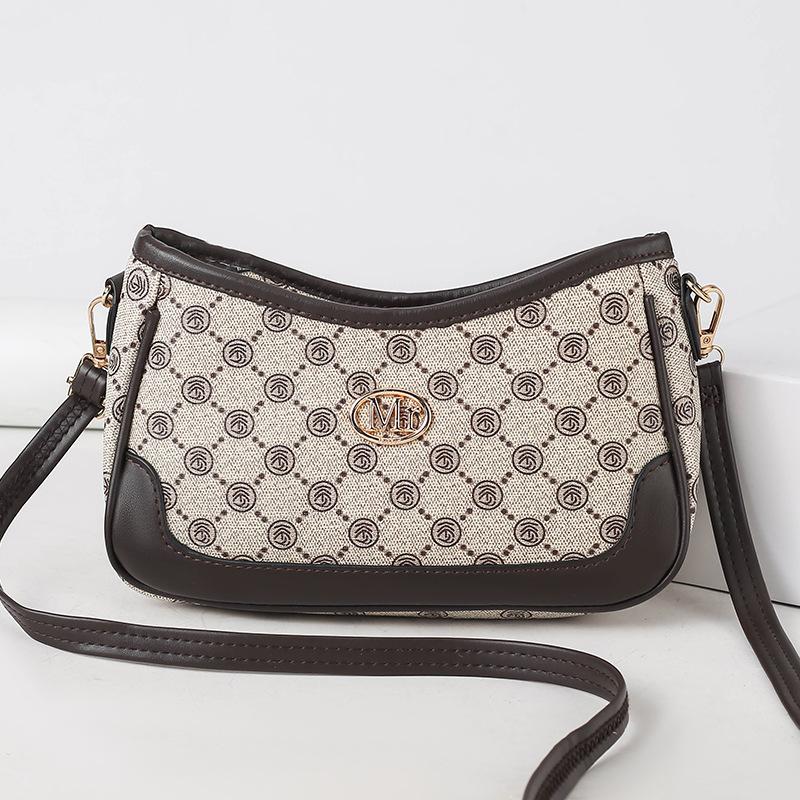 

Вместительные осенние модные сумки через плечо для женщин среднего возраста, сумки-пельмени, универсальные сумки с цветочным принтом