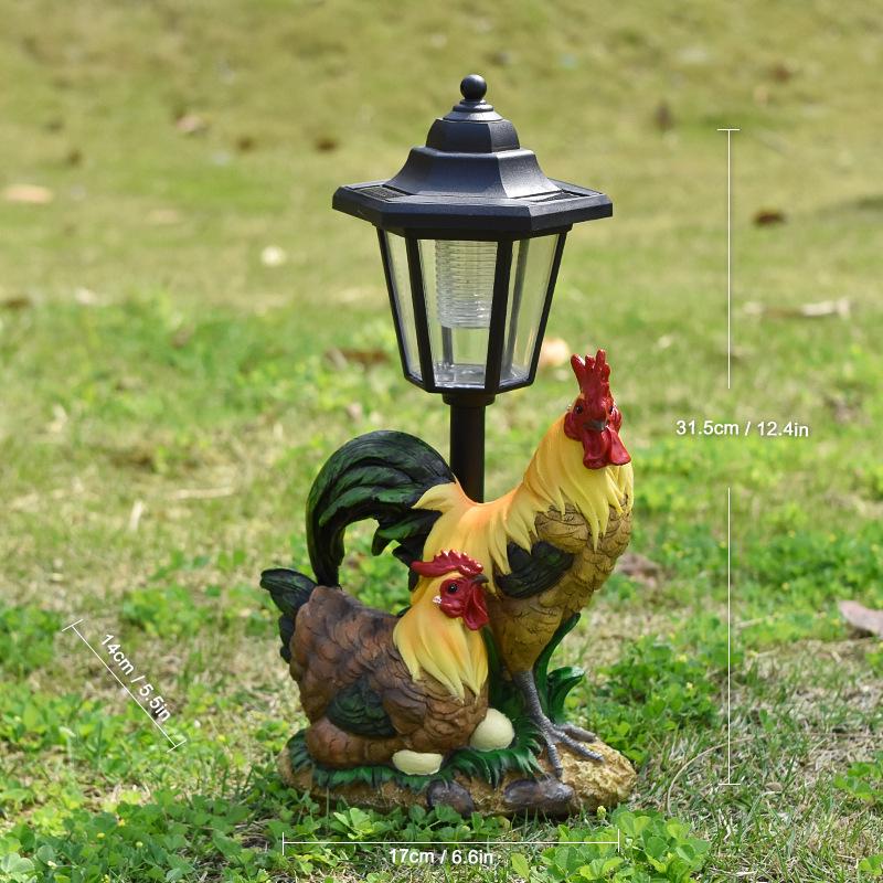 Hexagonal Solar Animal Garden Light - Outdoor Courtyard Decoration