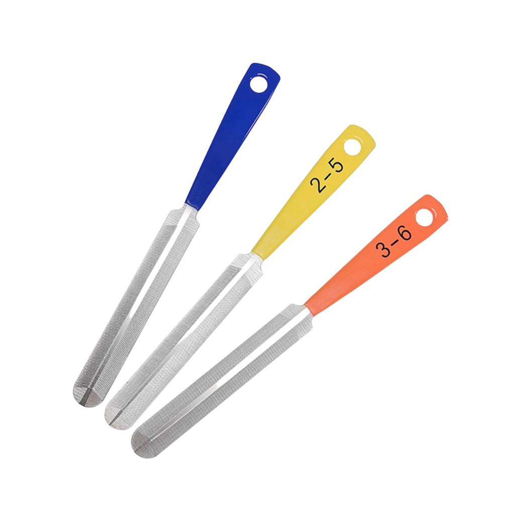 ideamall Guitar File Set Fret Nut and Maintenance Supplies (3 pieces) Polisher, File,