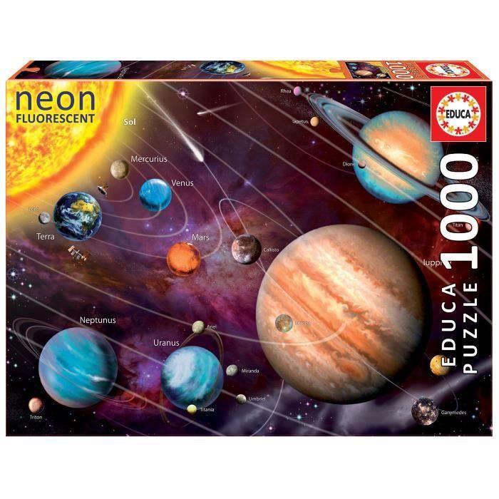 Puzzle système solaire 1000 pcs - educa - science et espace - adulte - 12 ans