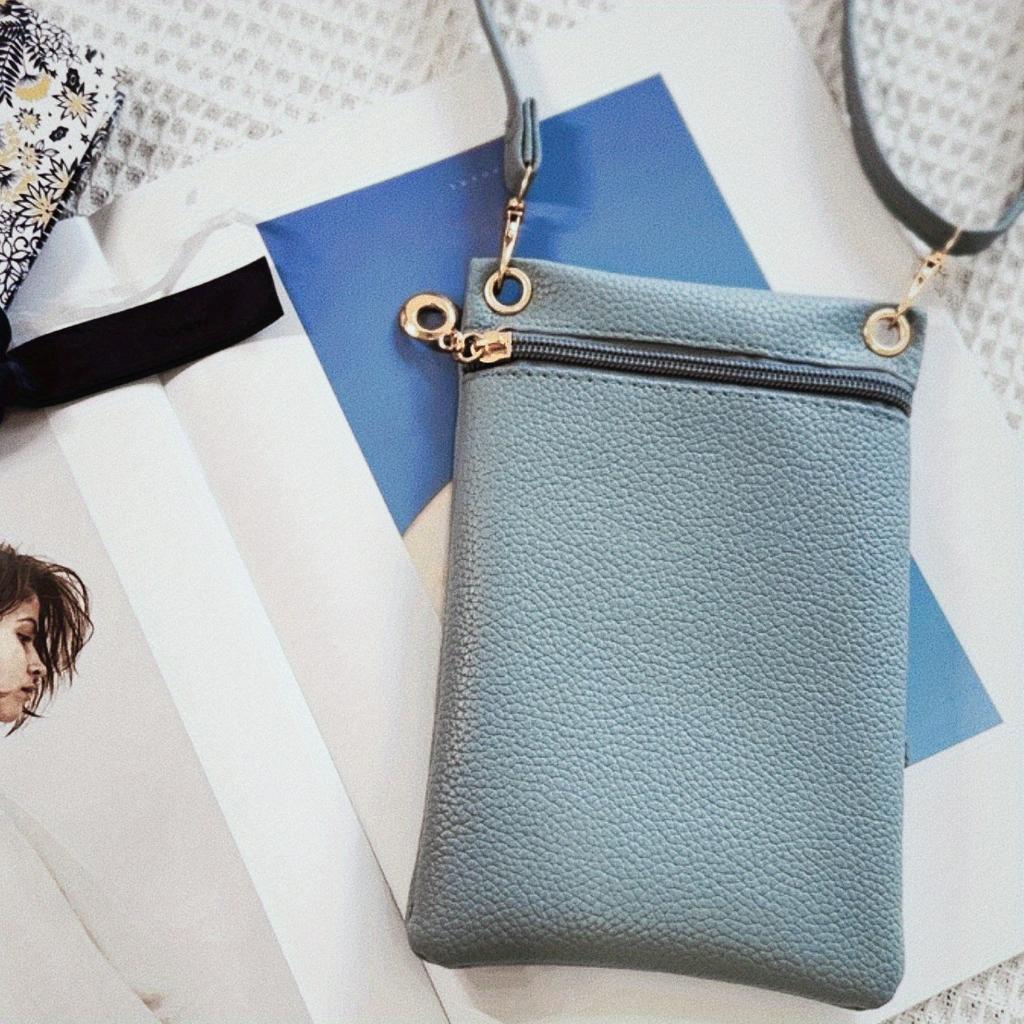 Mini Crossbody Bag PU Litchi Pattern Personalized Phone Bag Sweet Women's Convenient Shoulder Bag Purses and Handbags