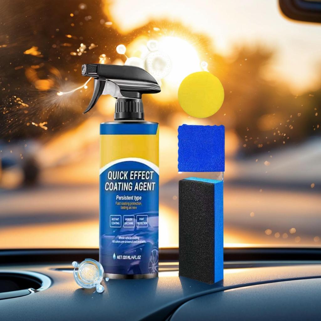 For Cars Quick Effect Coating Quick-Acting Multifunctional Cleaner With Sponge Car Scratch Wax Polish Spray For Hygiene Daily