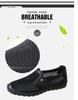 Men's Breathable Soft Leather Mesh Slip-on Shoes for Summer