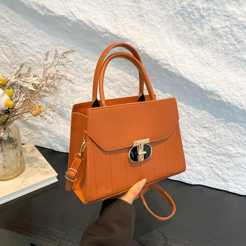 Fashion embroidery thread autumn new casual simple retro fashion portable crossbody shoulder small square bag