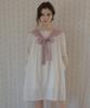 Aueonoseuteljia Luna Puff Tassel Dress_Cream(O26Ops01)