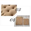 Chair Seats Cushion Thick Soft Elastic Comfortable Biscuit Shape Plush Chair Pads for Office Dining