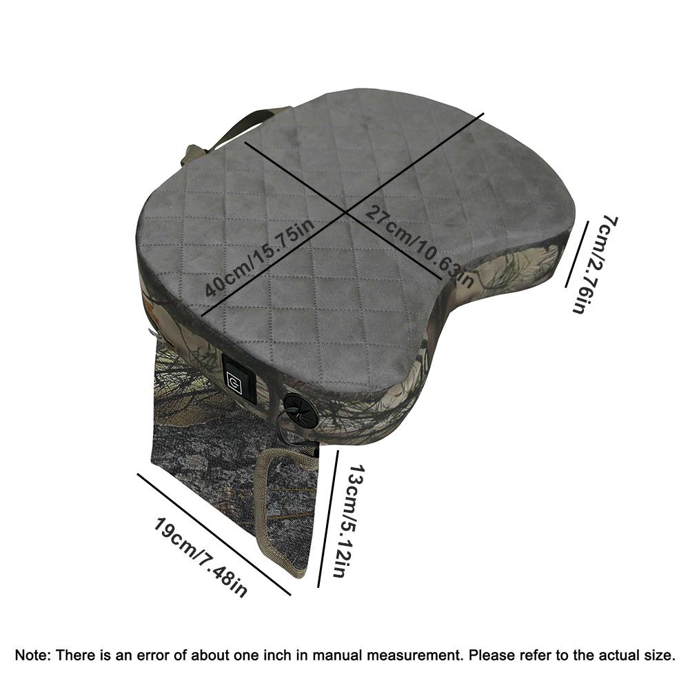 Hunting Heated Seat Cushion Waterproof Heating Seat Cushion USB Power Portable Sponge Cushion for Camping Stadium
