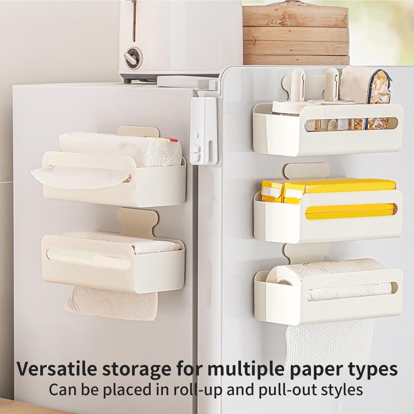 

Magnetic Paper Towel Holder Magnetic Storage Box Paper Towel Holder Wall Mount Dispenser Container Refrigerator Organizer China Mainland