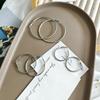 Exaggerated Large Plain Circle Hoop Earrings Fashion Jewelry For Women