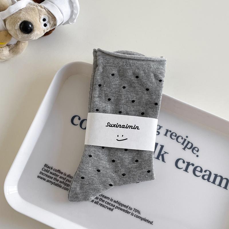 Female Summer Powdery Wooden Ear Lace Preppy Ballet Wind Drum Stack Socks