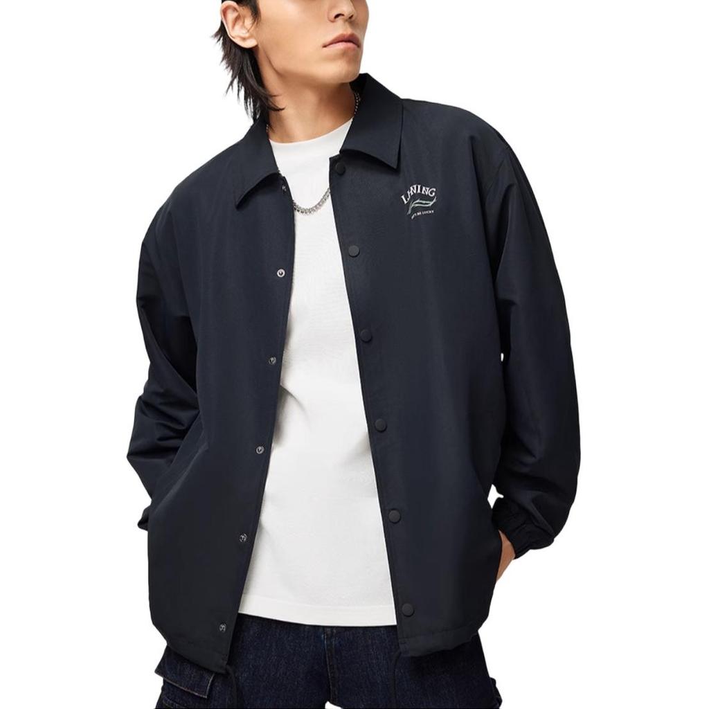 Li-Ning Graphic Coach Jacket 'Black' Men's AFDU365-2