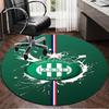 1PC Green Saint-Etienne Football  Round Rug for Livingroom,Bedroom, Palyroom, Chair Rug, Area rug, Circle Carpet, Large Size Fan Christmas gift