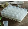 Small Black Square Succulent Seedling Tray - Thickened Plastic Pot Stand & Water Catcher