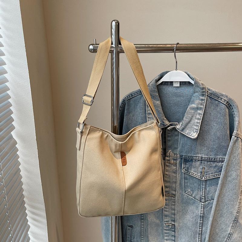 

Универсальная холщовая сумка женская новая летняя простая повседневная на плечо ленивая расслабленная сумка-мессенджер