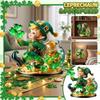 2D St Patricks Day Figurines Decorations St. Patricks Statue Acrylic Resin Figurine Gifts For Spring Home Indoor Table Desk Shelf H