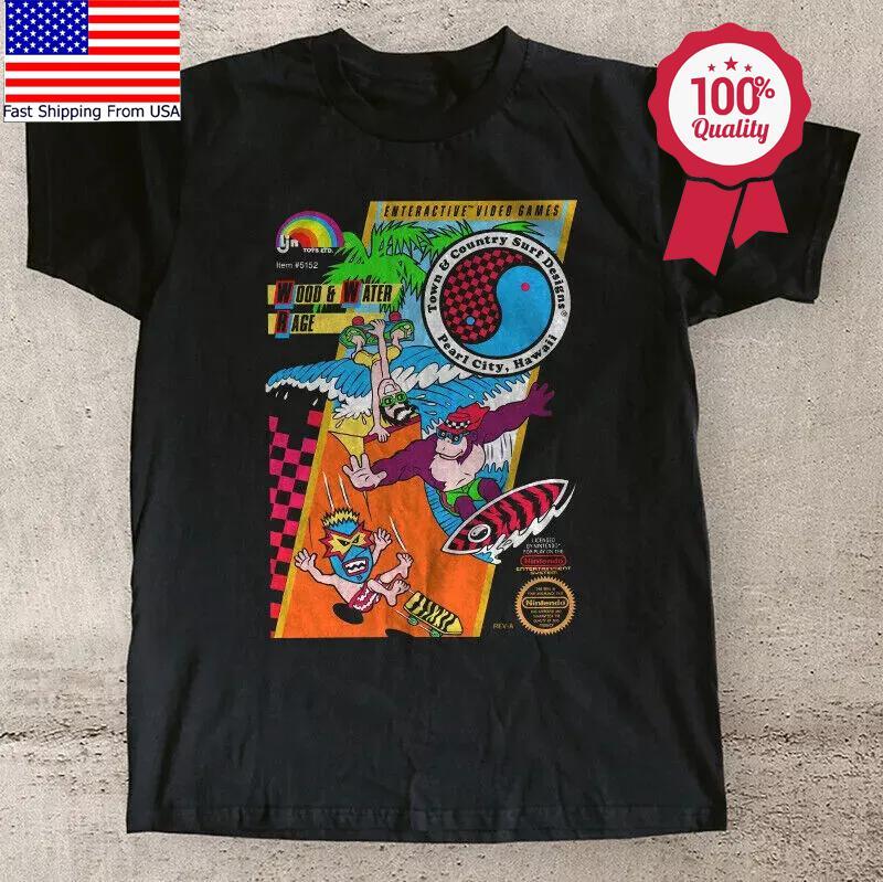 T & C Town and Country Surf Designs Retro Replica Video Game T-Shirt Size S-5XL Unisex T-Shirt S