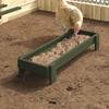 Chicken Feeder Trough Olive Green 80 X 28 X 13.5 Cm