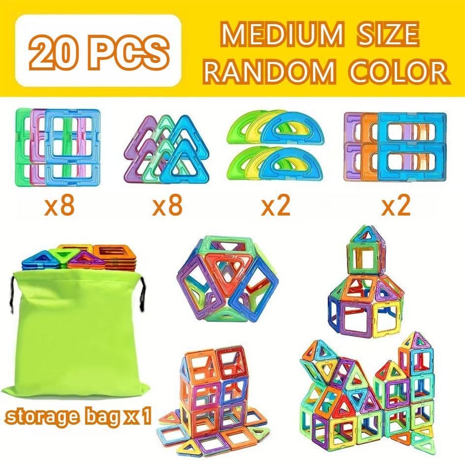 DIY Magnetic Building Blocks 3D Magnet STEM Toys Construction Toys Learning Educational Magnet Toys Kids Birthday Gift