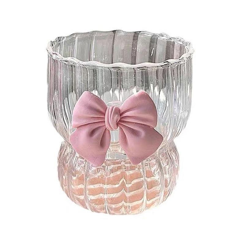 

Milk Cups Glass Cup Simple Water Cups Beautiful Coffee Cups Glass Juice Cup Glass Material Perfect for Everyday Use 1 розовый