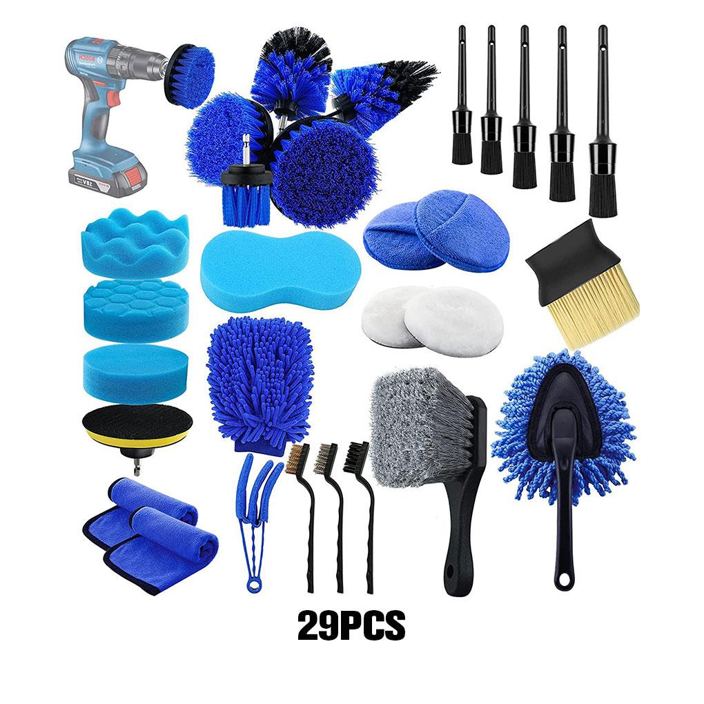 29pack/lot Effortlessly Clean Car Car Detailing Brush Set Focus On Details Car Detailing Kit
