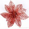 Xmas Tree Decoration Sticky Texture Glitter Fake Flower Christmas Gift 10cm For Home Decoration Garden Decor Christmas Party