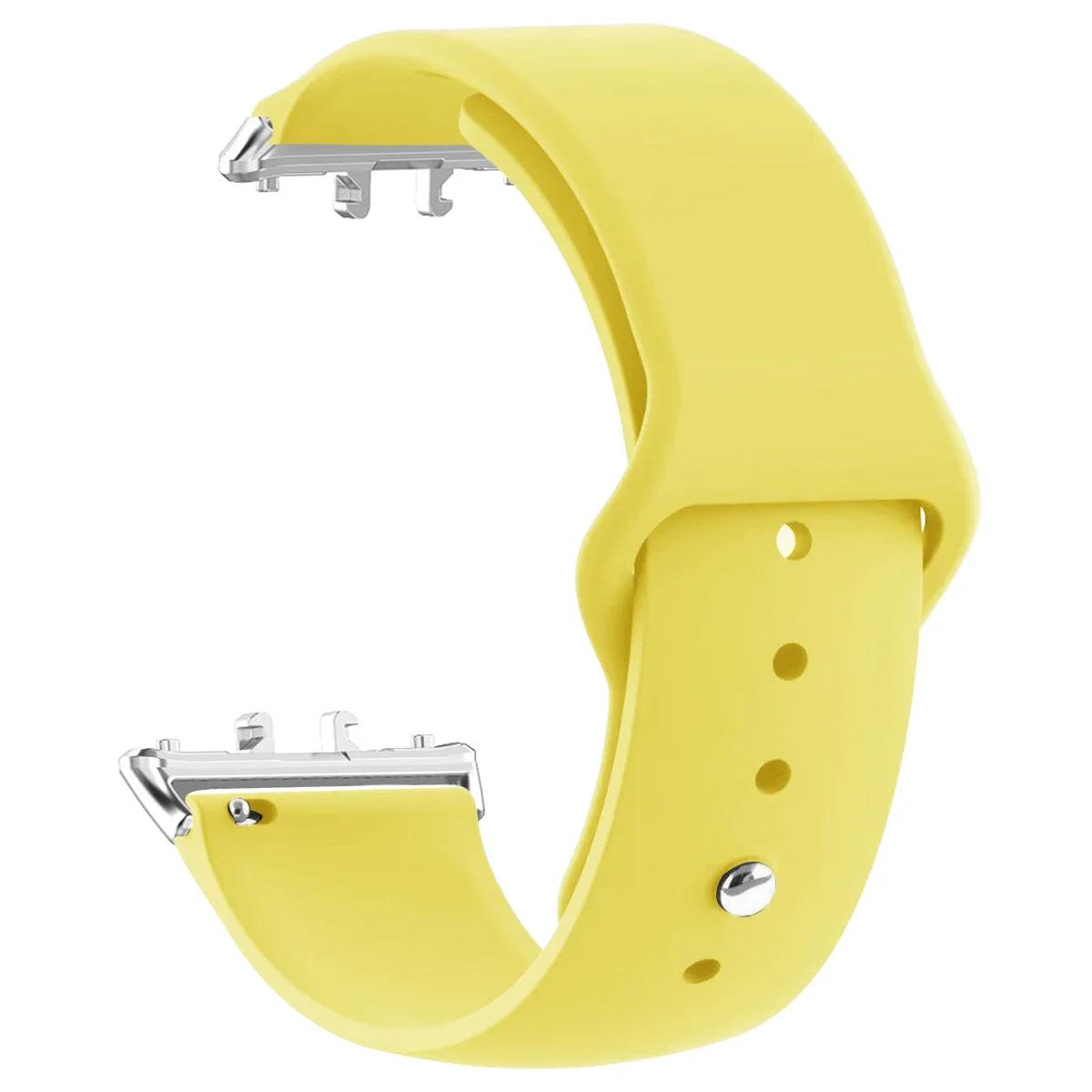 

Силіконовий ремінець для Samsung Galaxy Fit 3 Браслет Ремінець Спортивний Ремінець для Galaxy Fit3 Аксесуари Замінний ремінець для годинника For Samsung Fit3 лимон
