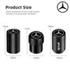 LXT3   4Pcs Metal Car Tire Valve Caps Waterproof Dustproof Anti-leak Air Accessories For Mercedes-Benz GLC X253 X254 C-Class W205 W206