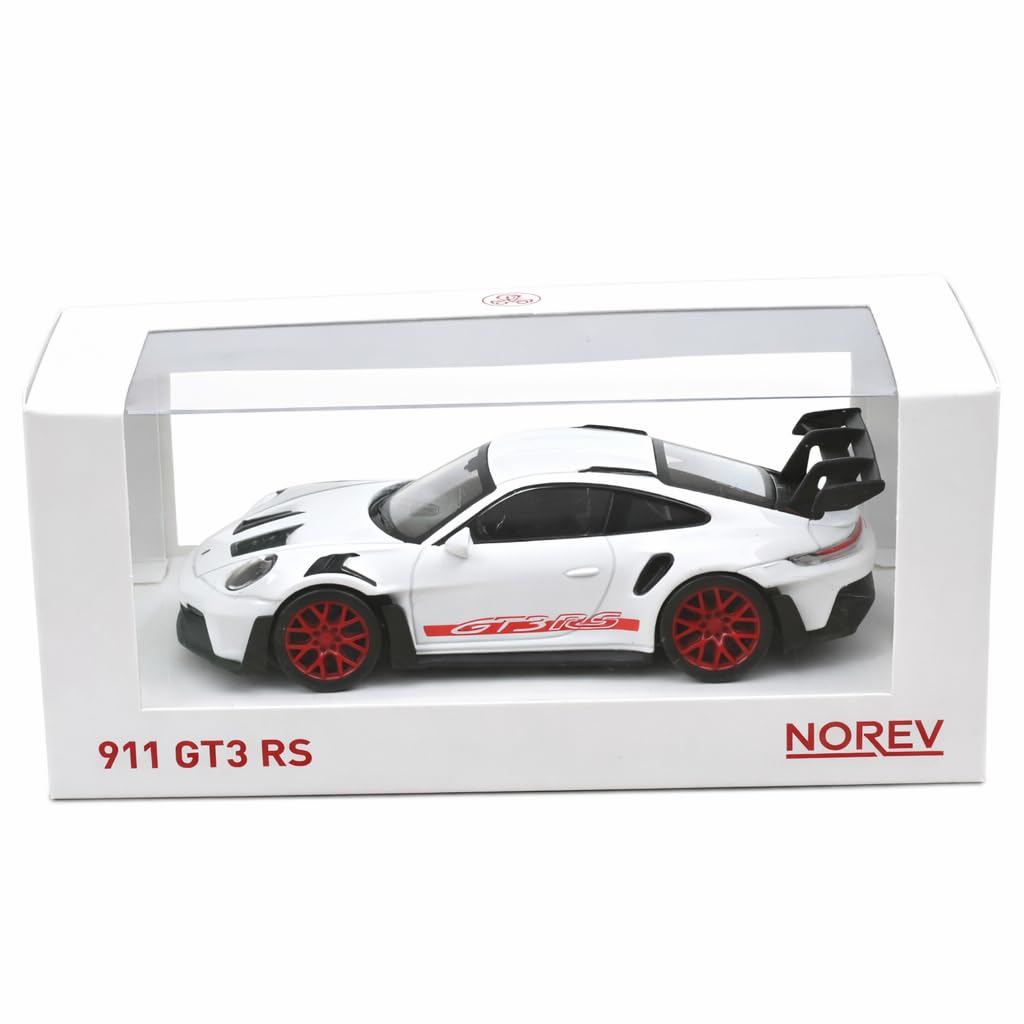 Norev Porsche 1/43 Scale 911 992 GT3 RS COUPE 2022 (White/Red) [Parallel Import]