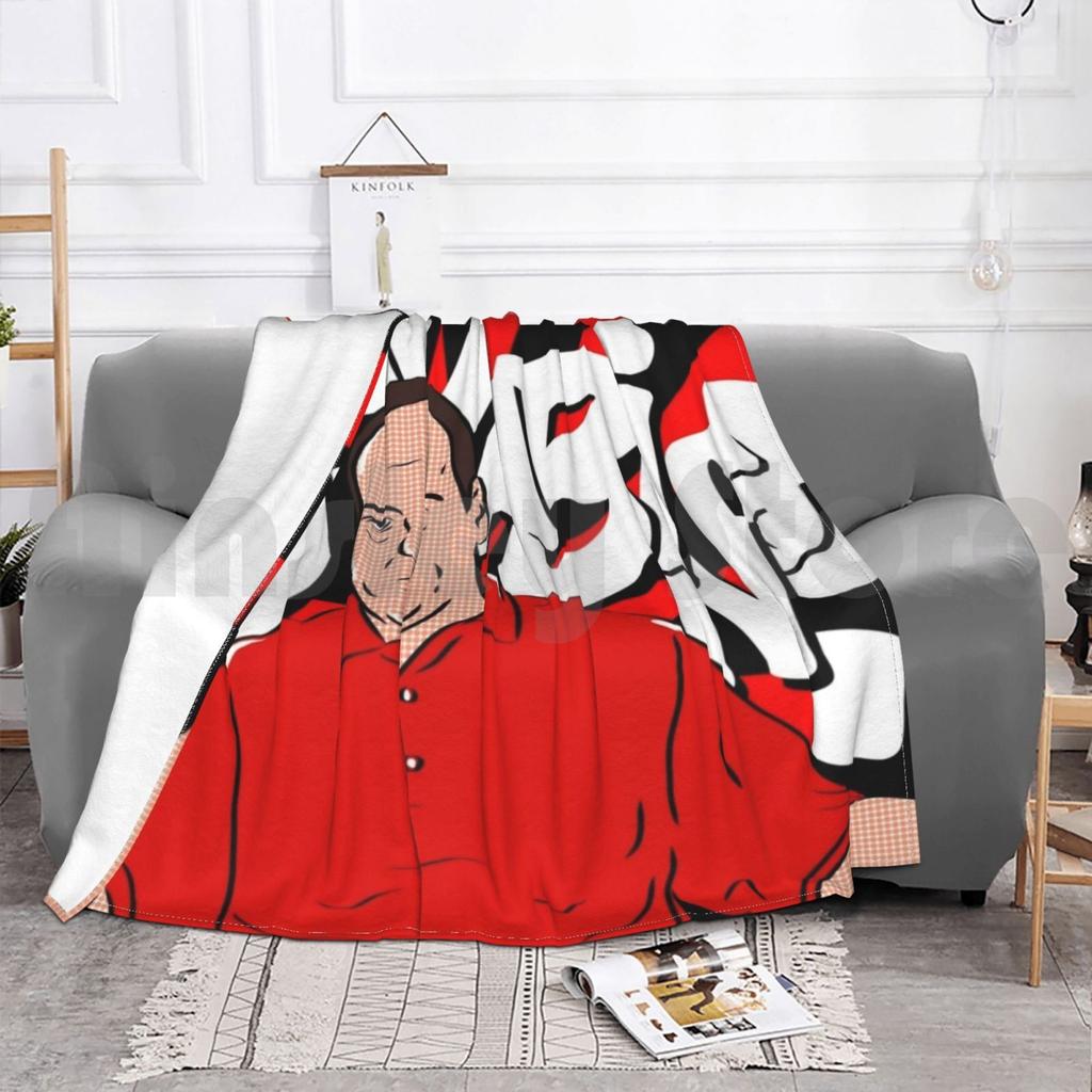 Badabing Blanket For Sofa Bed Travel Pop Popart Badabing Mafia Gangster Soprano