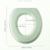 Wasserdichte Weiche Toilettensitzauflage Badezimmer Waschbar Closestool Matte Polsterkissen O-Form Toilettensitz Bidet Toilettenabdeckung Zubehör