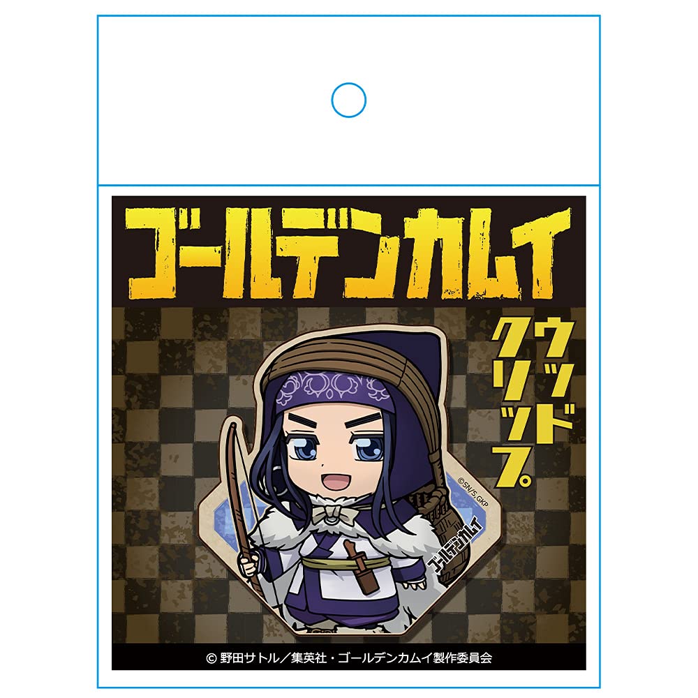 Goldene Kamuy-Holzklammer-Sicherheits-Asirpa-Karafuto-Edition (mit Pin)
